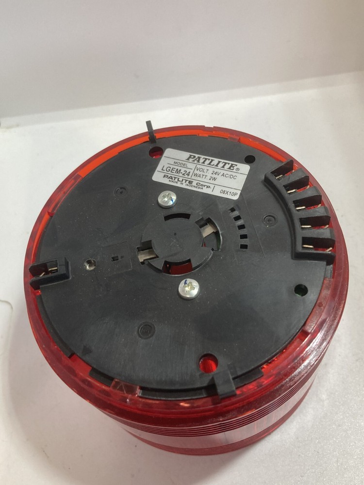 PATLITE LGEM-24-R STACK LIGHT MODULE RED LENS 24VAC/DC 2W