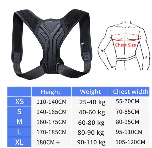 Back Brace Posture Corrector Upper Back Shoulder Pain Relief Clavicle Support