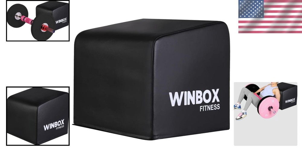 Functional Hip Thrust Box - Medium Size, Ab Strength, Glute Workout Gear
