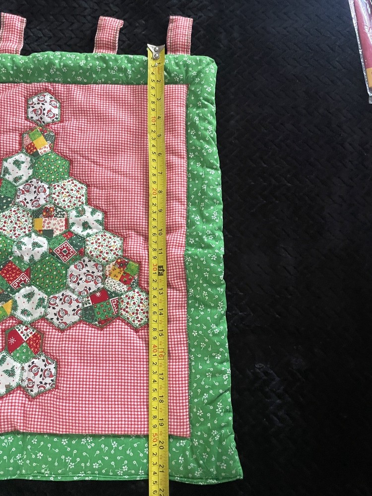 HandMade Christmas Tree Quilt Wall Hanging