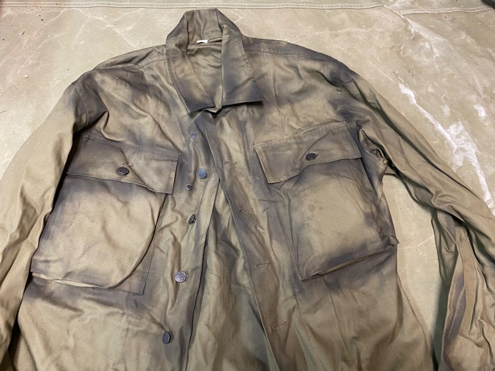 WWII US ARMY HBT COMBAT FIELD JACKET-SIZE SMALL 38R