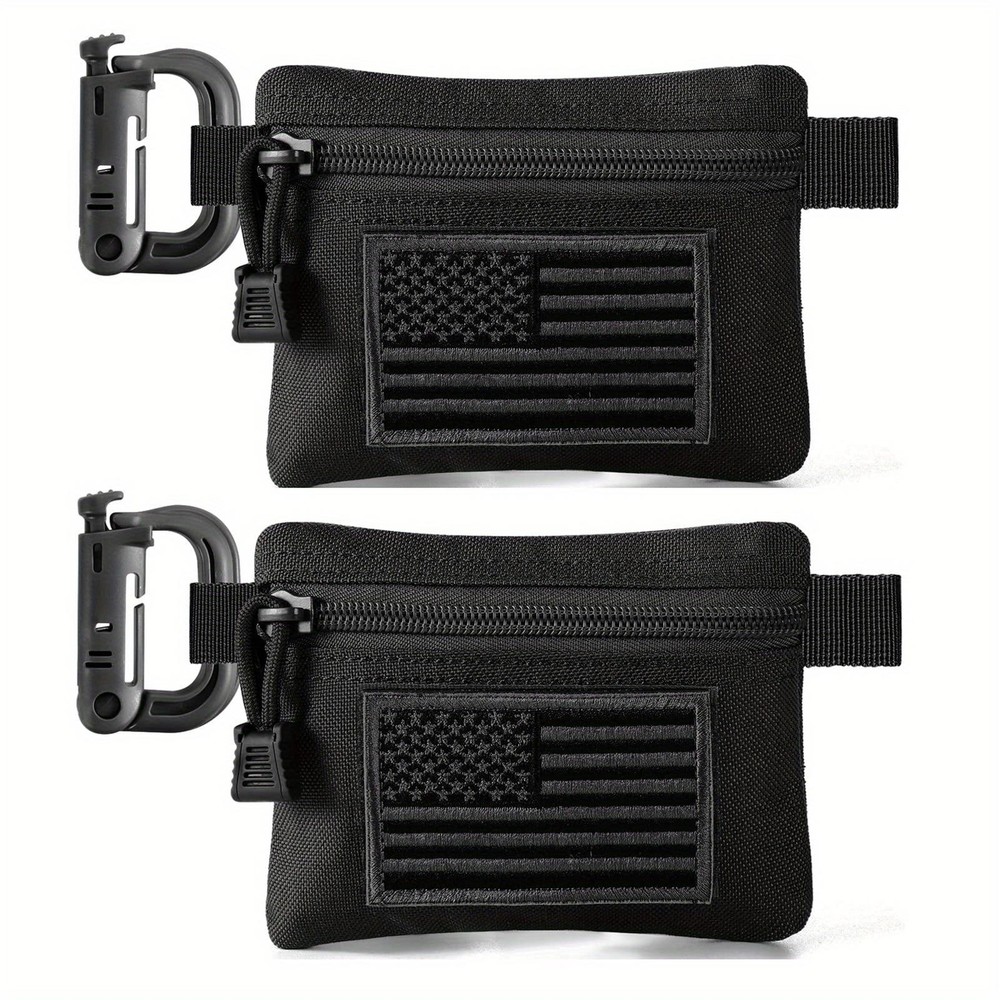 2 Pack Tactical Molle Pouch with D Buckles