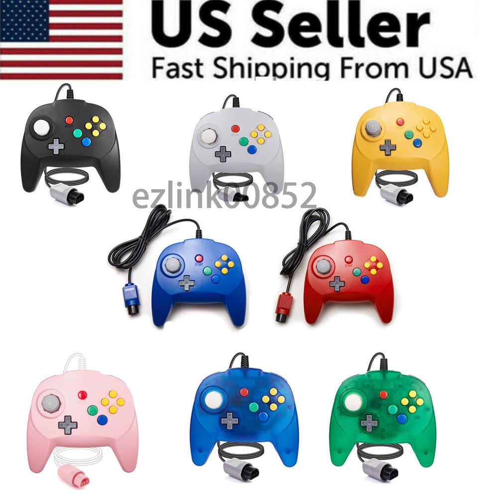 For Nintendo 64 Video Game Console  Gamepad Joystick Joypad Wired Controller