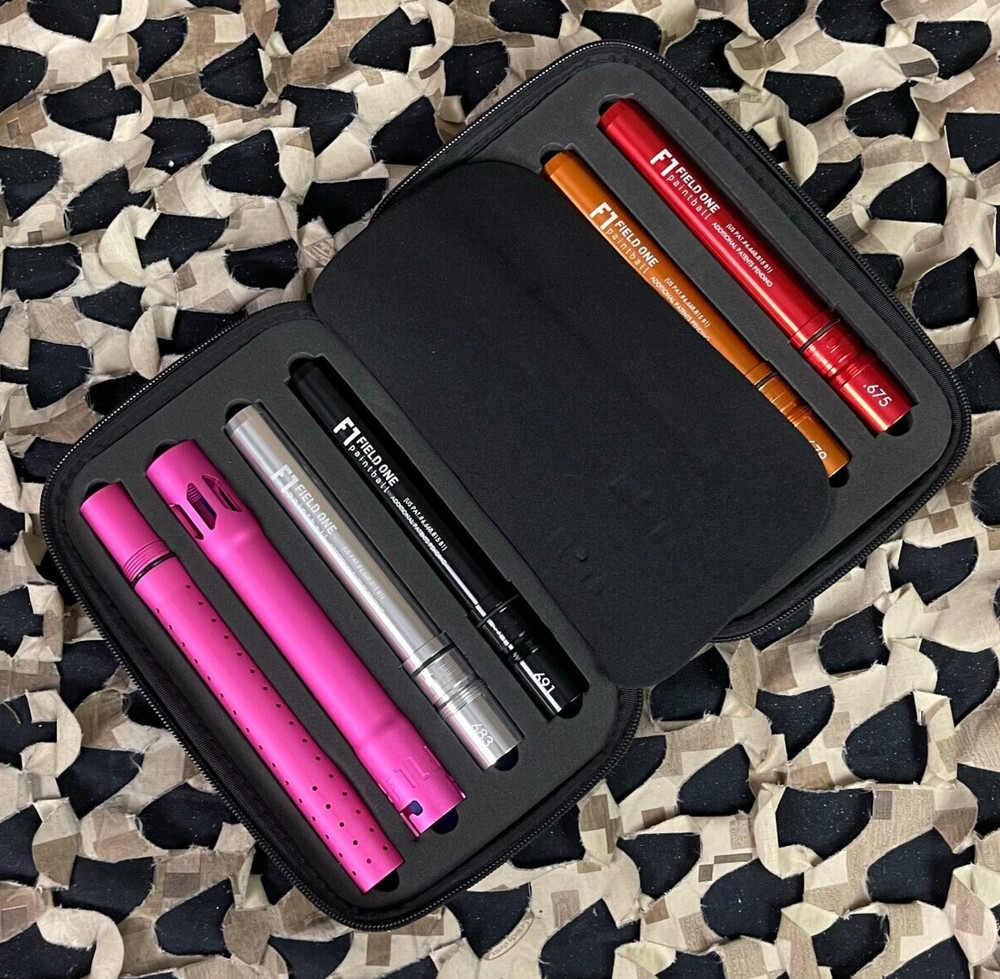 NEW Field One Acculock 8 Piece Barrel Kit - Autococker Threaded - Dust Pink