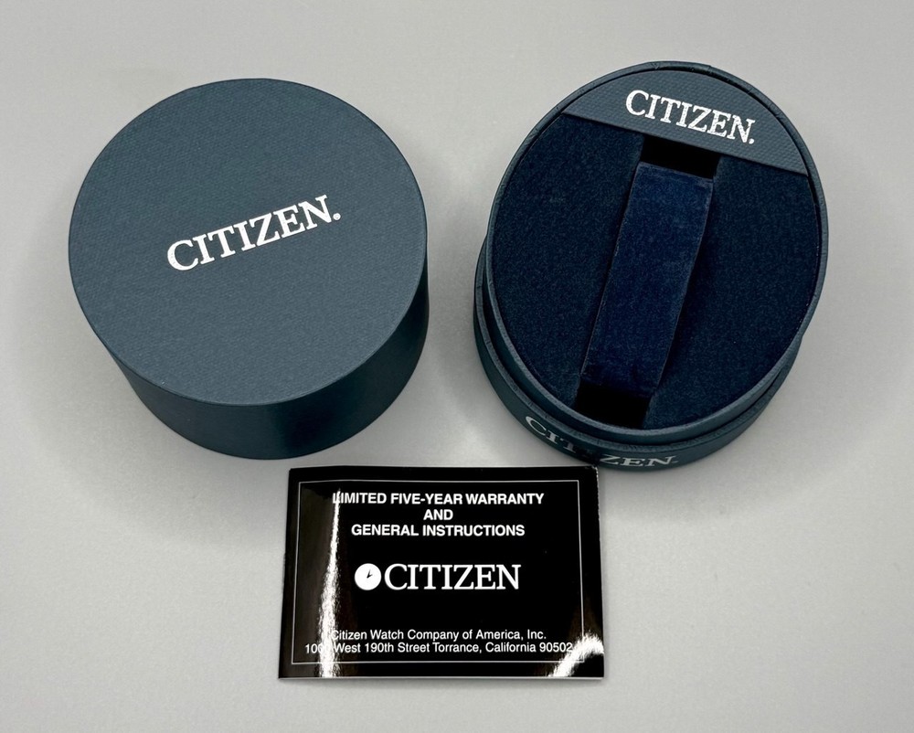 ⭕️ CITIZEN EMPTY PRESENTATION DISPLAY STORAGE BOX & MANUAL/WARRANTY