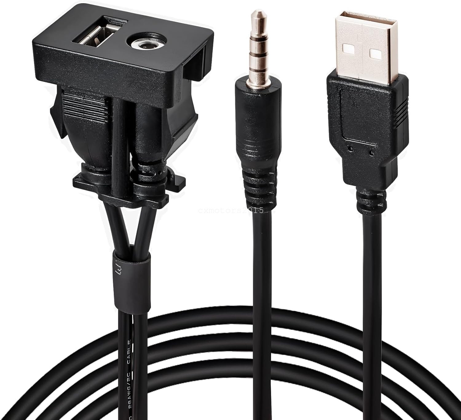 Dash USB AUX Panel For Toyota Tundra RAV4 2009-2019 3.5mm Input Charging Port