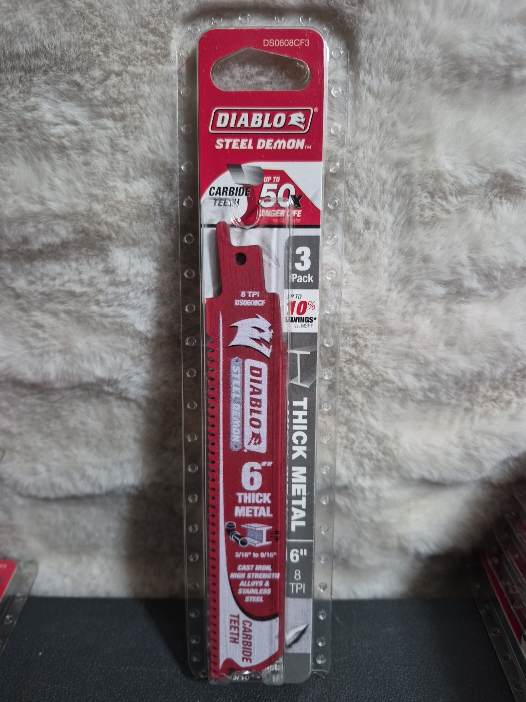 Diablo DS0608CF3 Carbide Tipped Reciprocating Saw Blade - 3 Pack