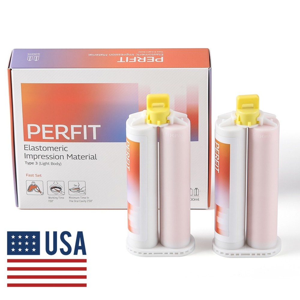 Dental Elastomeric Impression Material Light Body Fast Set /Normal Set Type 3