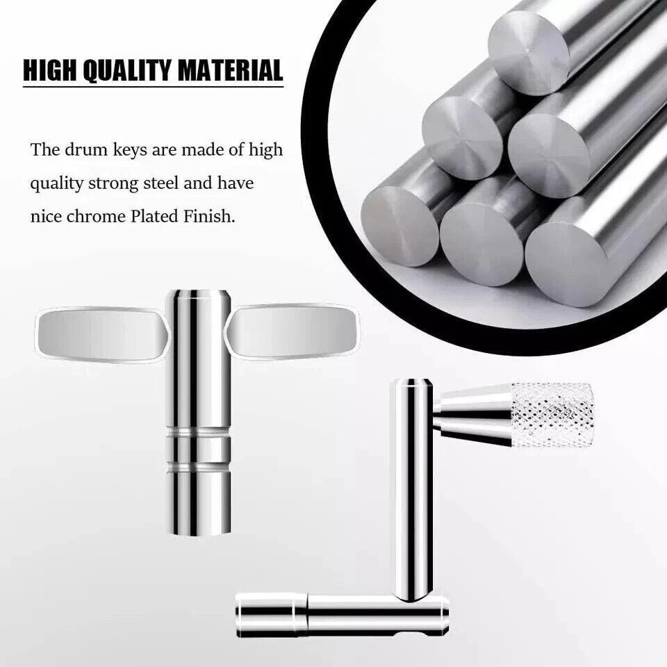 Drum Keys Universal Drum Tuning Key with Continuous Motion Speed Key 3 Pack