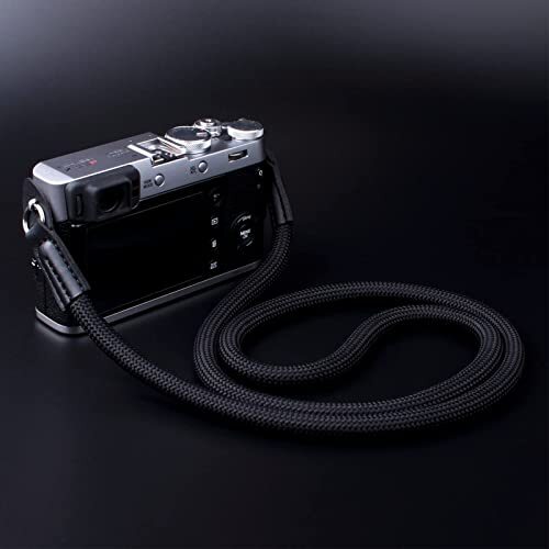 Camera Strap,Climbing Rope Camera Strap for Round Hole Interface DSLR SLR Black