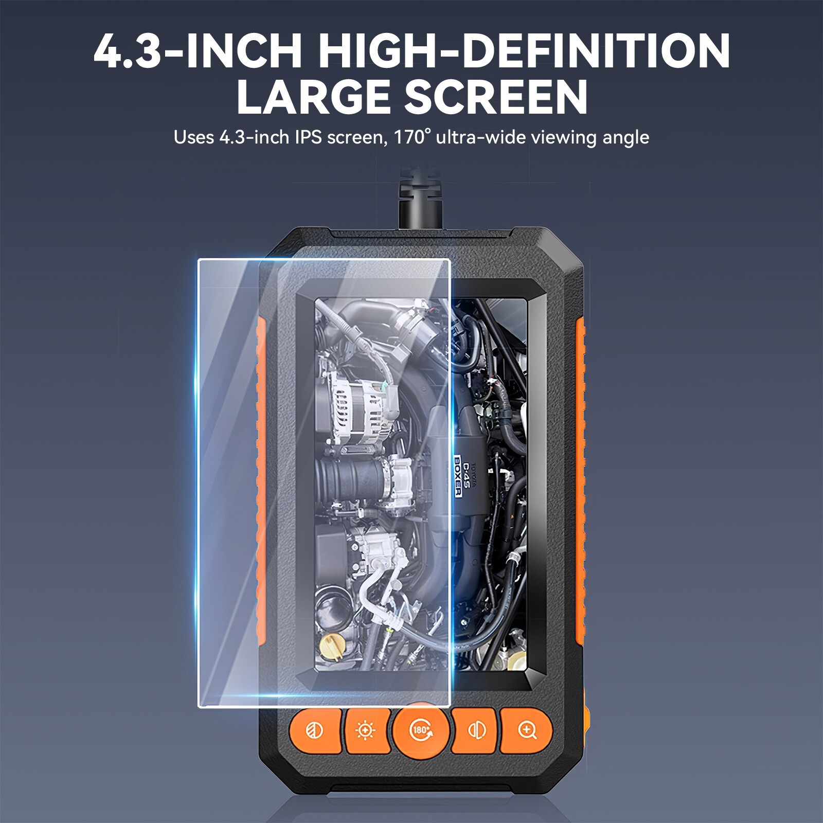 1080P LED Handheld Industrial Endoscope Borescope 8mm Inspection Snake Camera