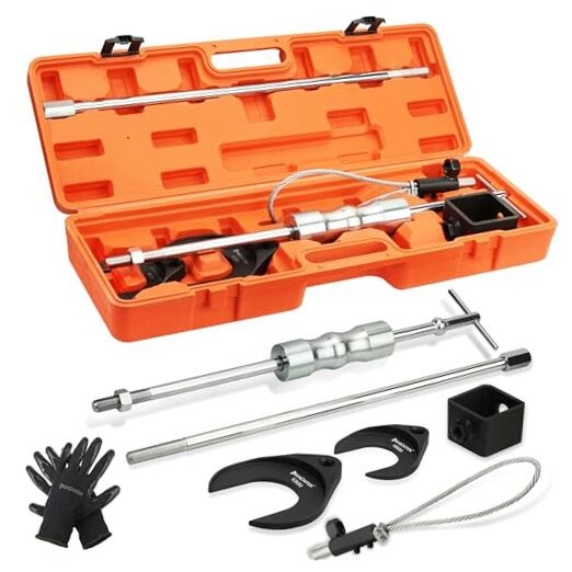 Inner CV Axle Puller Tool with Slide Hammer, 63mm and 48mm CV Molded Box Set