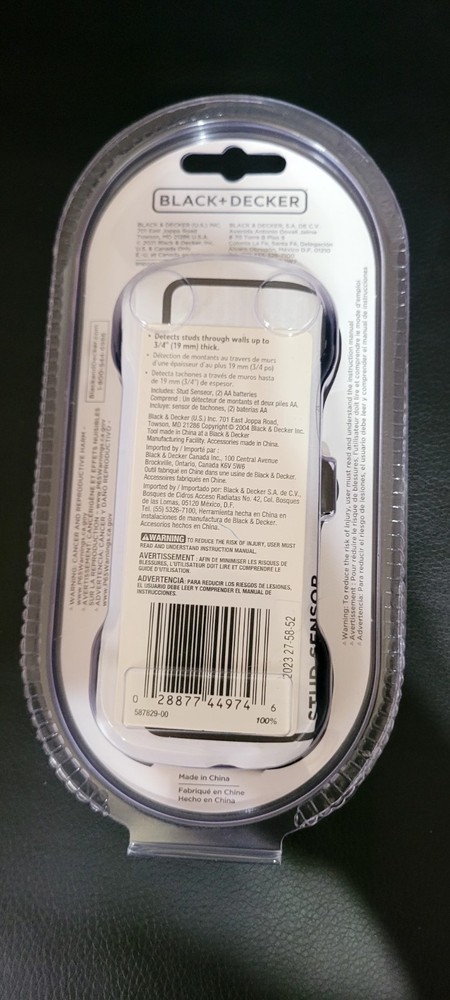 Black and Decker SF100 3/4" Stud Sensor