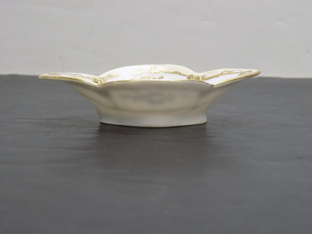 Nippon Hand Painted Gold Trimmed Open Salt Cellar