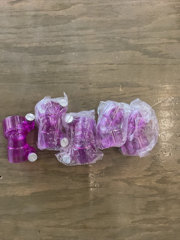 Paintball Hopper 7/8 Adjustable Elbow Purple 5 Pack