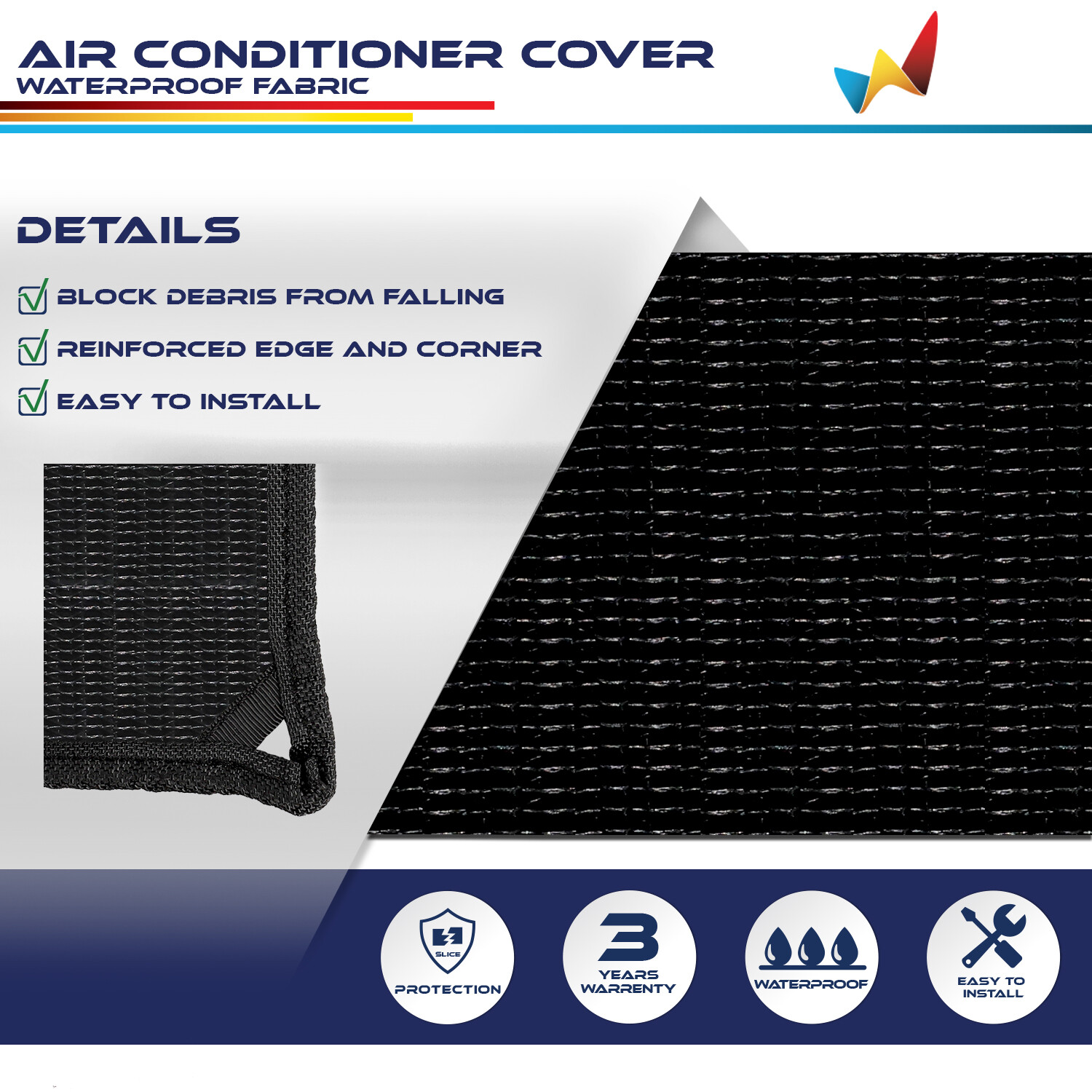 Outdoor A/C Unit Mesh Cover for Outside Air Conditioner AC Compressor Condenser