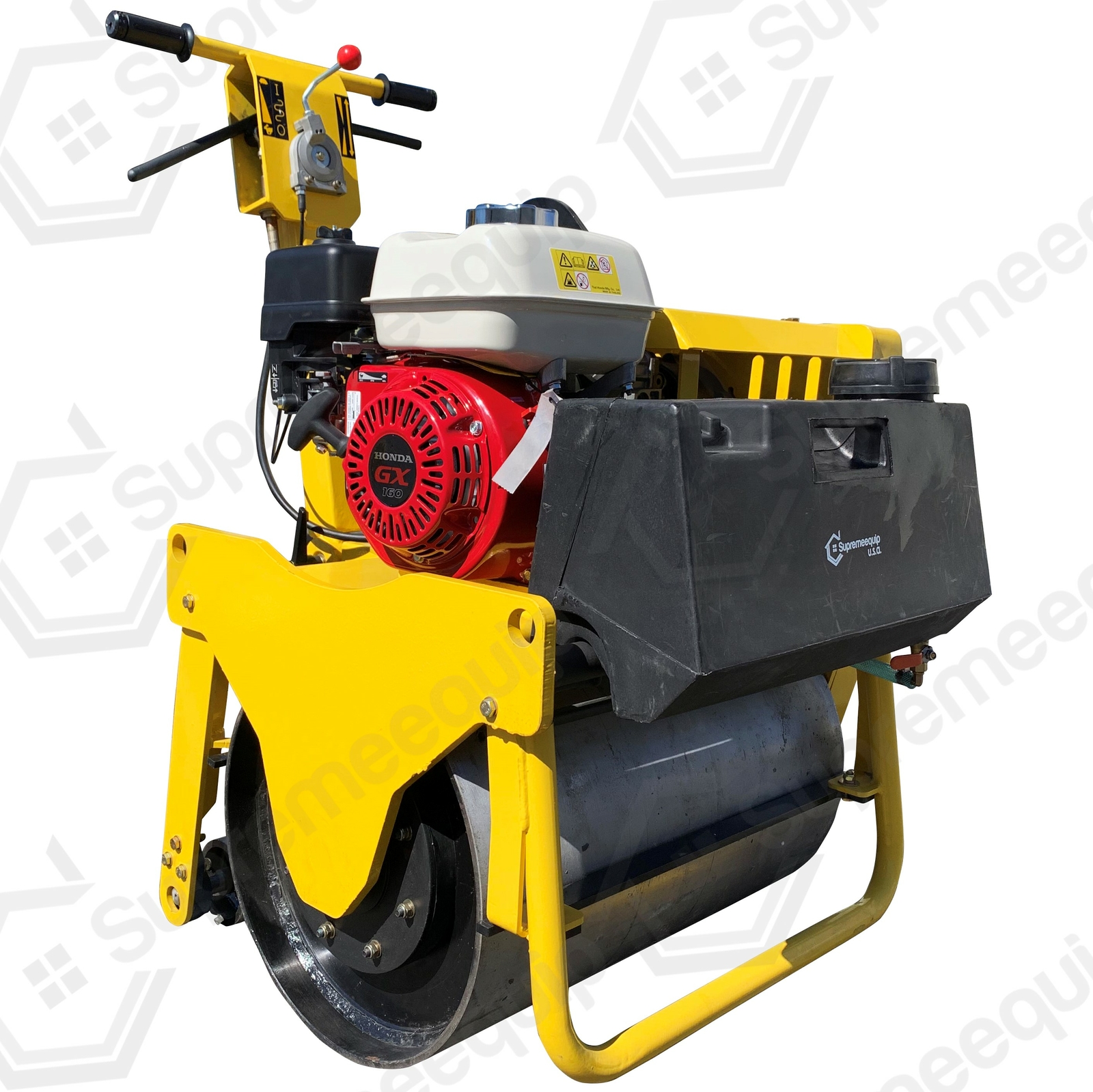 Single Drum Vibratory Roller 600 lbs Honda GX160, for road and asphalt compactor
