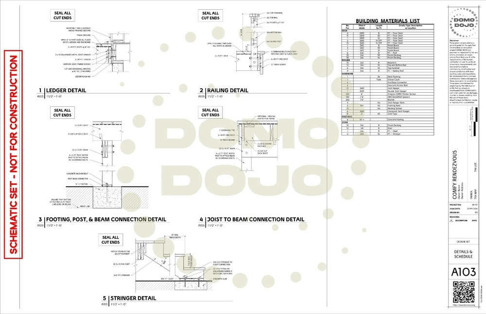 Comfy Rendezvous Deck Plans – PDF Downloadable Blueprint