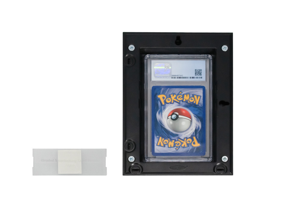 BCW (New) Black Interlocking Graded Card Frame - 4 Pack Wall Mount Display