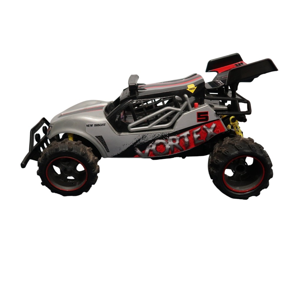 New Bright Vortex 1:14 R/C USB Buggy Silver Remote Control Untested