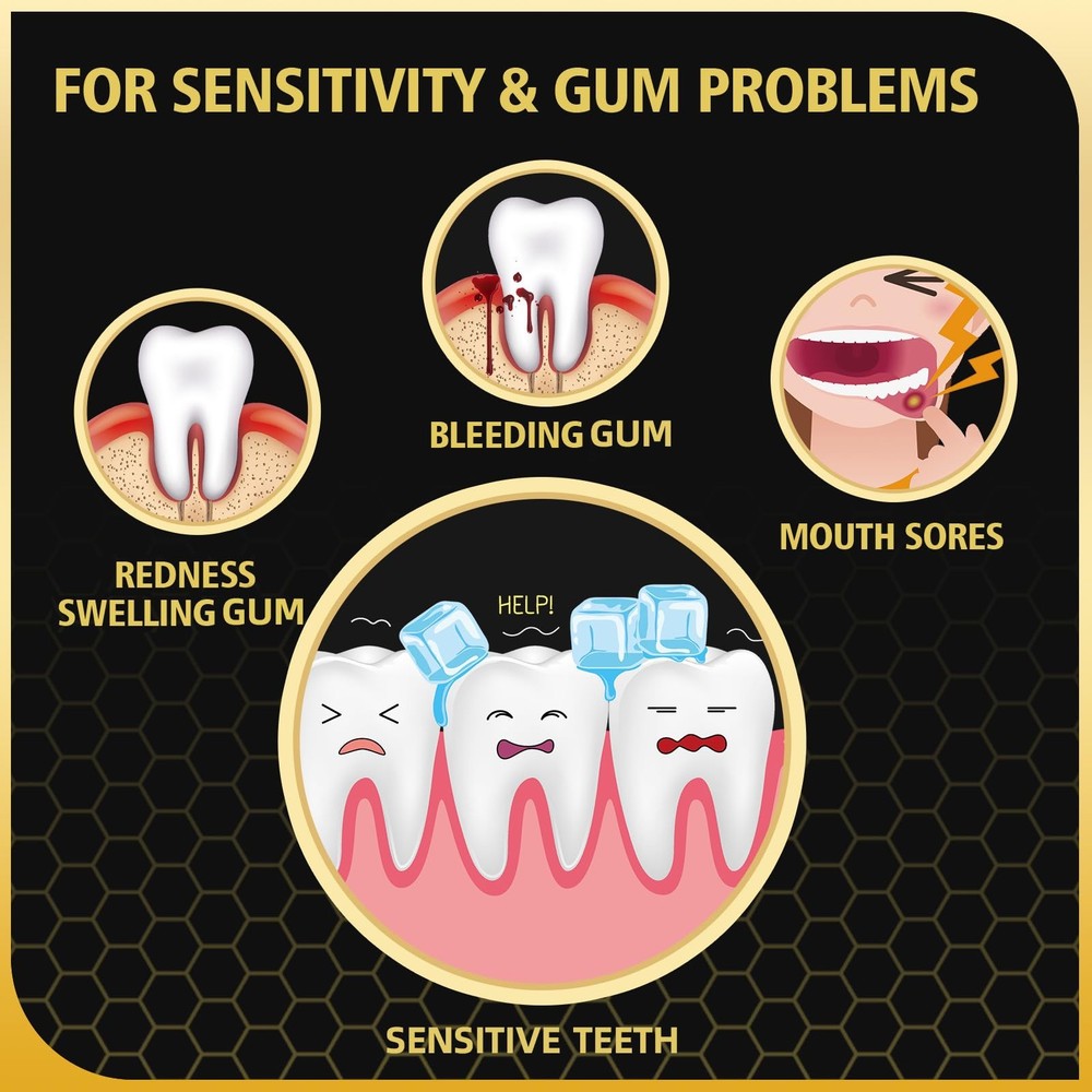 Bee Wasp Venom Toothpaste for Sensitivity and Gums Problems Oral Care, Rednes...
