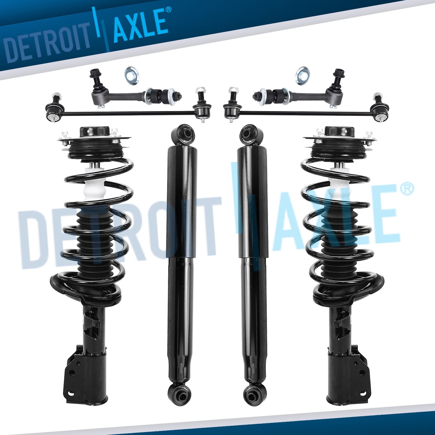 Front Struts Rear Shocks Sway Bars for Chevy Equinox GMC Terrain Pontiac Torrent