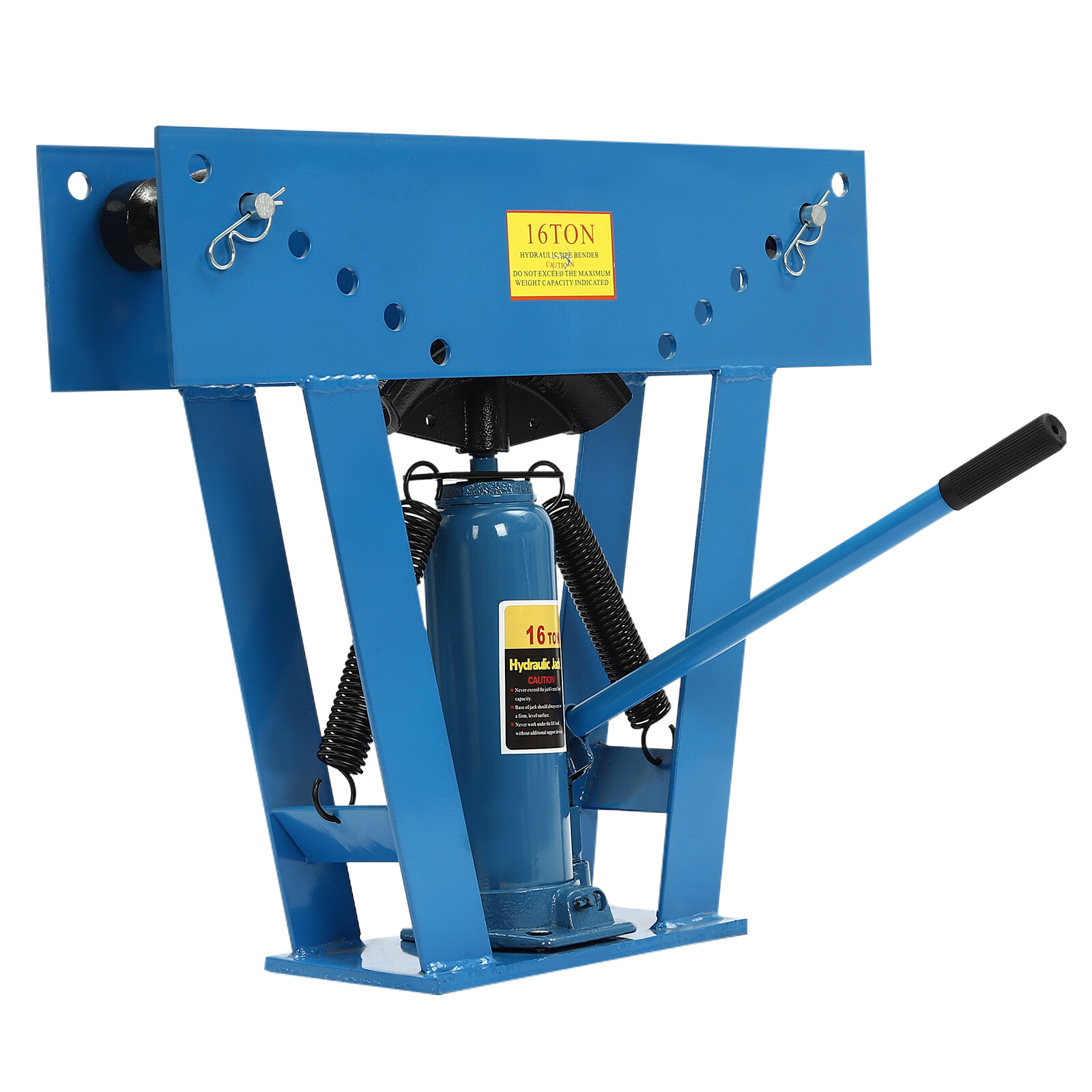 16 Ton Pipe Bender Manual Hydraulic Piping Bending Exhaust Tube Fabric w/8 Dies