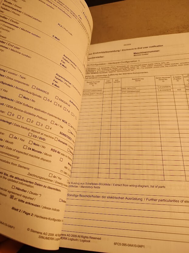 SIEMENS INDUSTRY SECTOR LOGBOOK