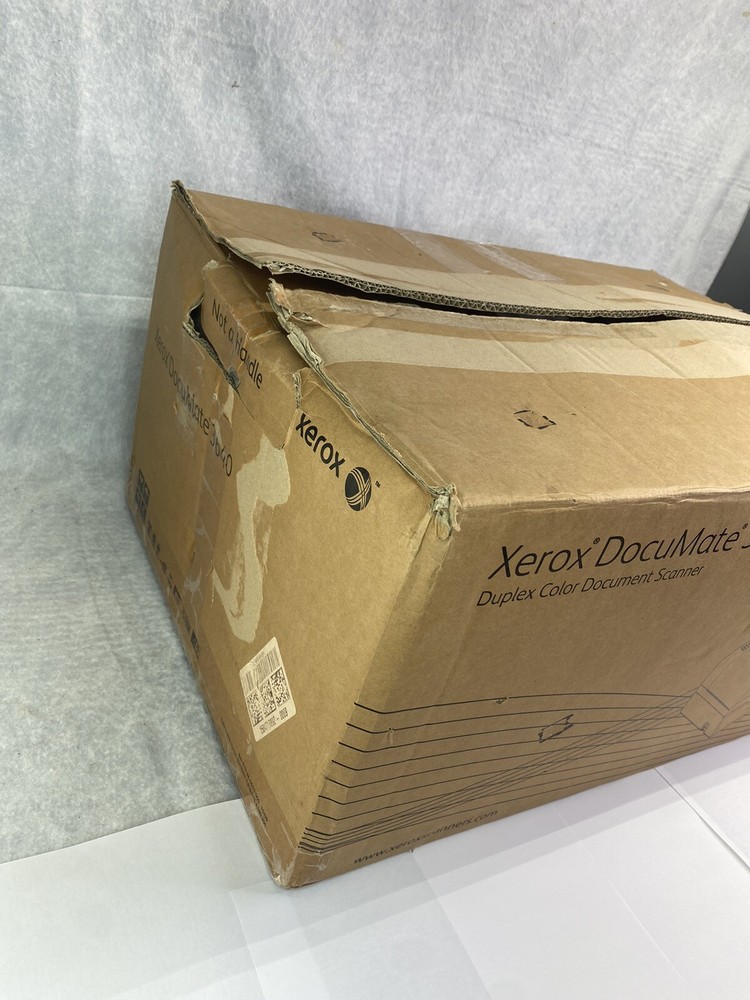 Xerox DocuMate 3640 Flatbed Scanner Duplex Color Document Scanner Open Box Nice
