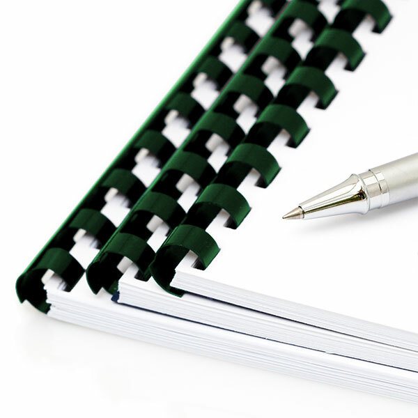 19 Ring Binding Comb Forest Green 7/8" 100pcs