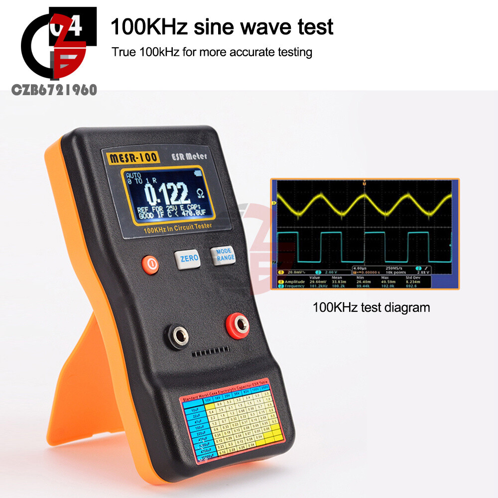 MESR-100 ESR Capacitance Ohm Meter Capacitance Internal Resistance Circuit Test