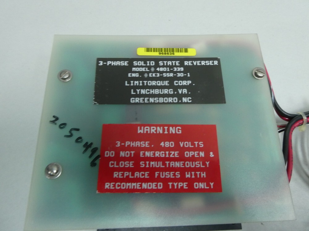 Limitorque 4801-339 Solid State Reverser 480v-ac