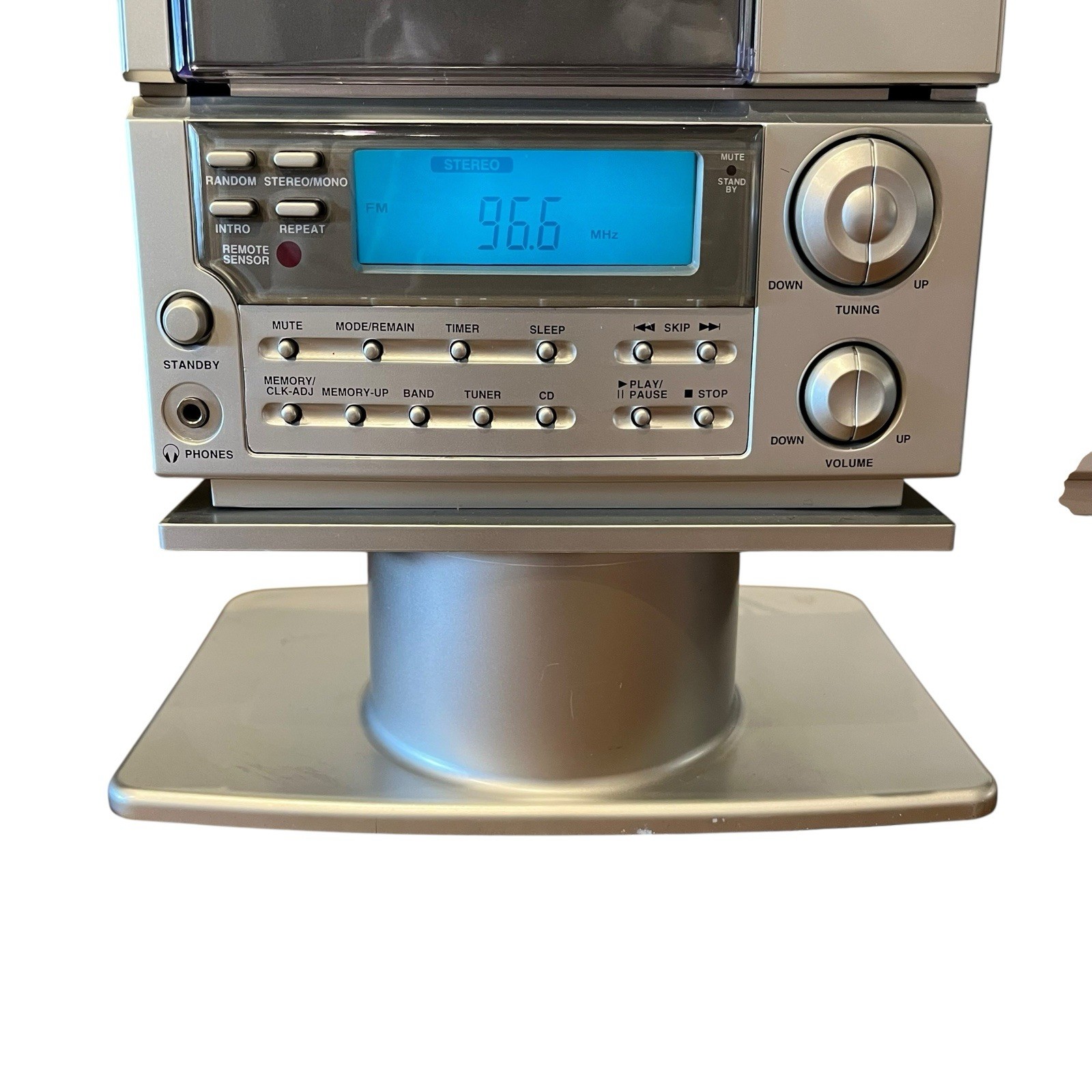 Sharper Image SO226 Vertical CD Player AM/FM Radio Vintage 1990s No Remote