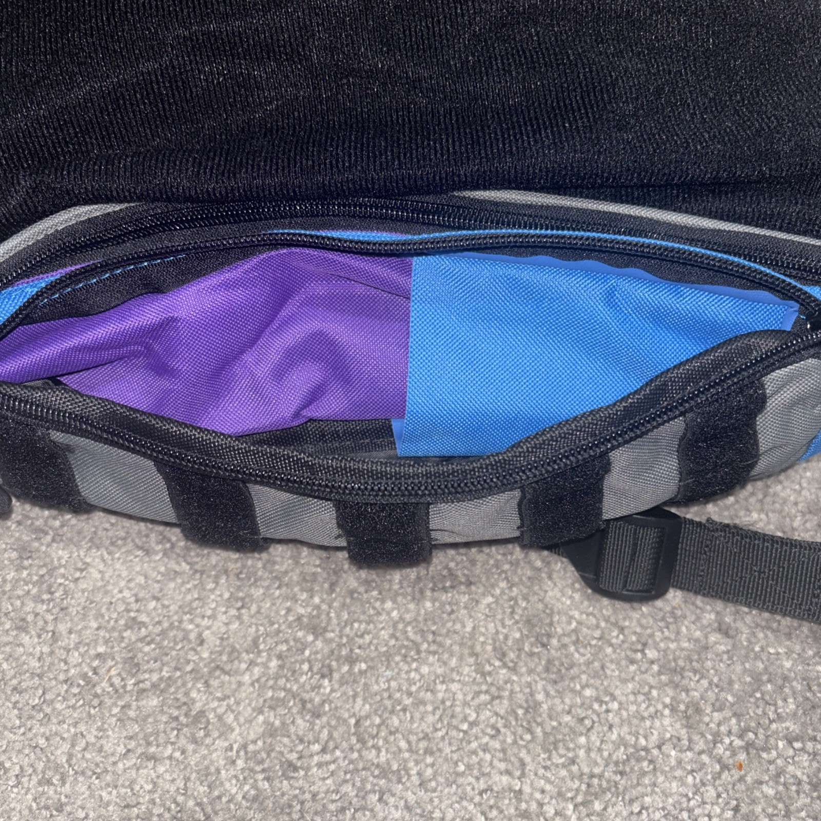 Gladiator Battle Armor Cornhole Backpack for Bags Purple/Cyan 20 bags