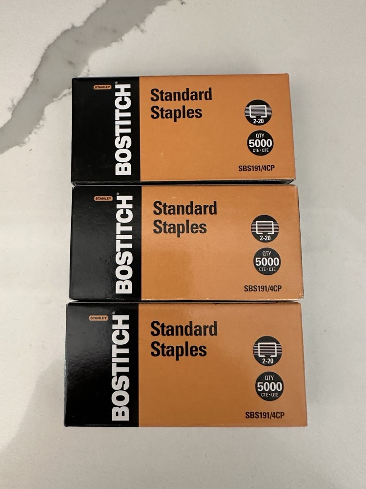 Bostitch standard staples 5000 SBS191/4CP Chisel Point