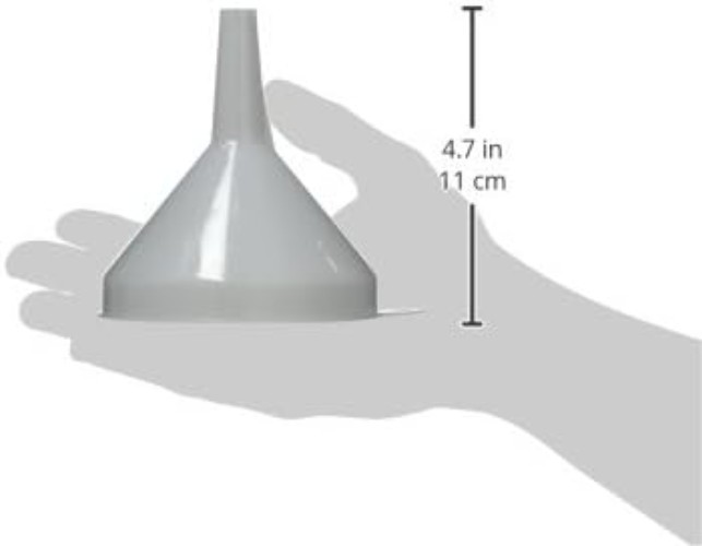 8oz White Plastic Funnel - Durable, Lightweight Design for Maximum Efficiency