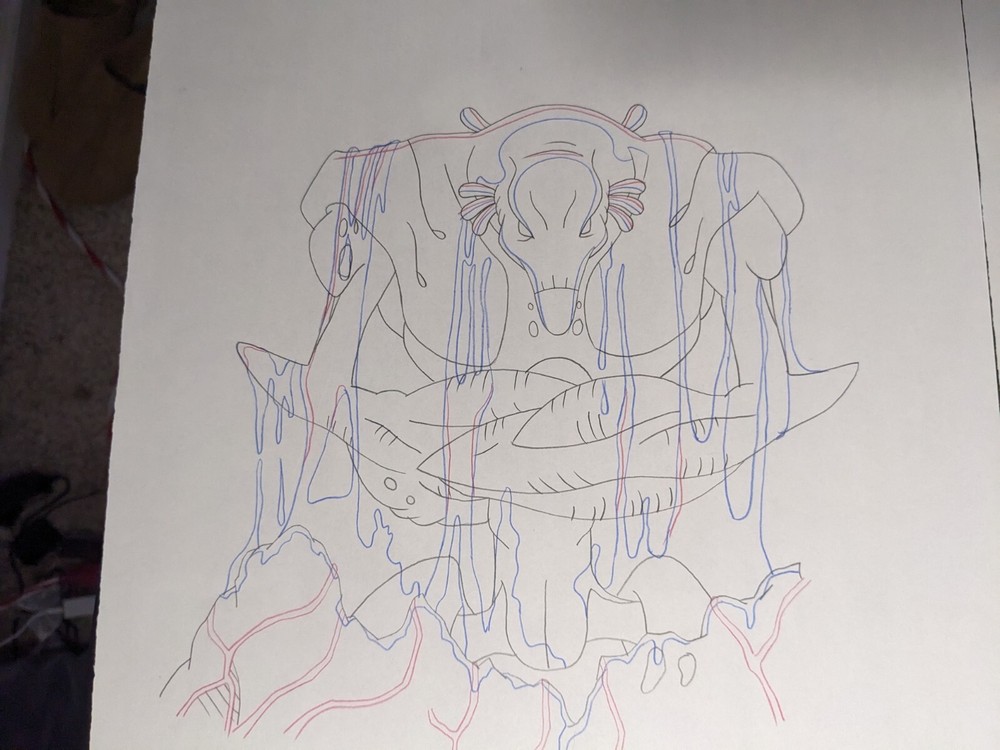 ULTIMATE AVENGERS animation Cel CHITAURI Production Art MARVEL Comic Book UV2