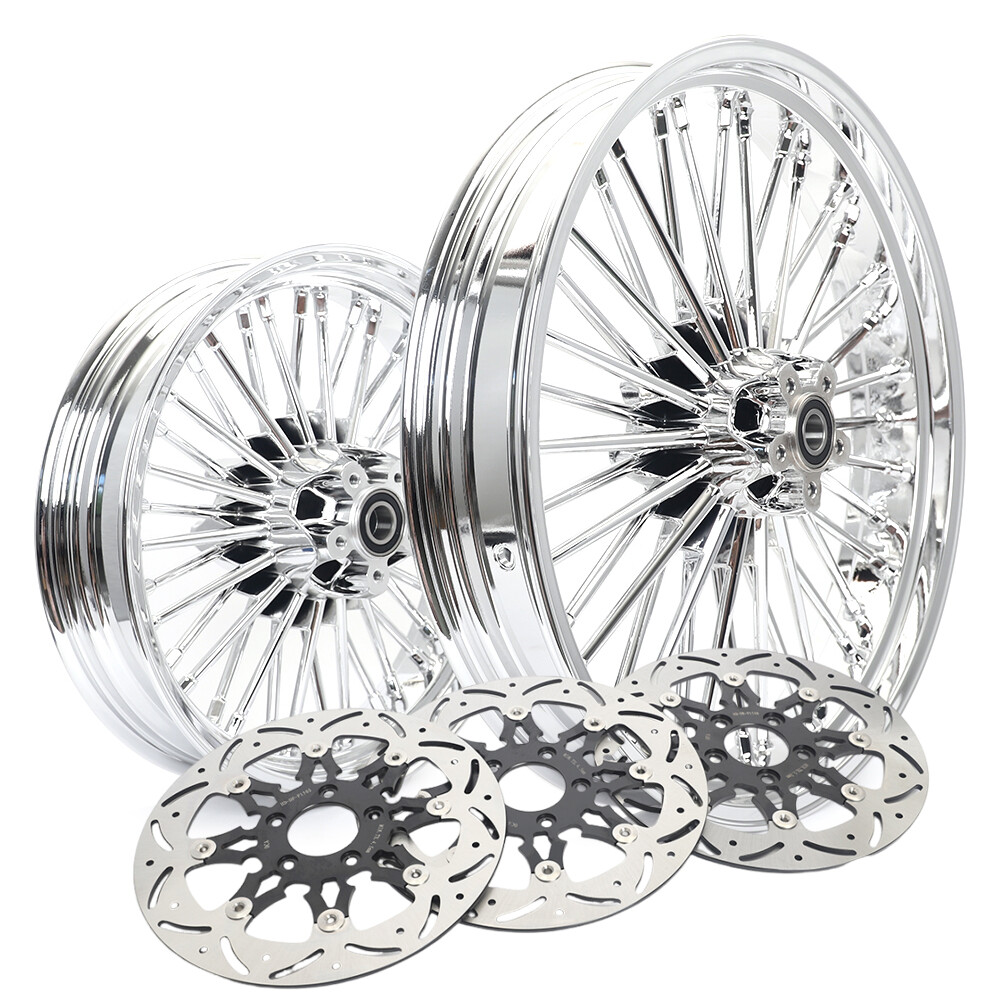 21x3.5 16x3.5 Fat Spoke Wheel for Harley Touring Road King Electra Glide Classic