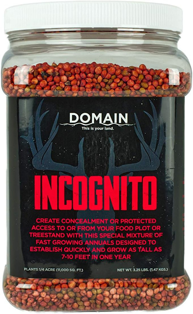 Incognito Deer Plot Seed, 1/4 Acre, Create Concealment to and from Stand or Plot