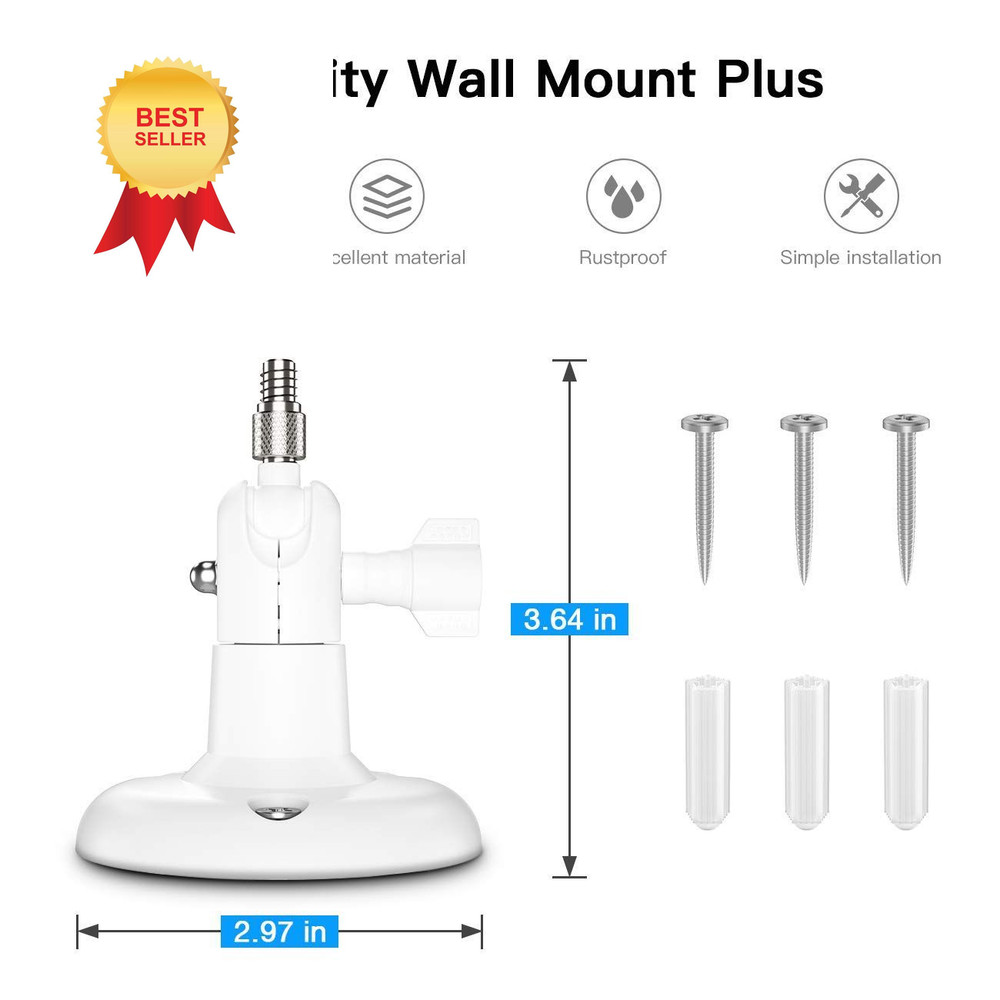 VOMENC Adjustment Wall Mount Holder Compatible with Eufycam 2PACK, WHITE