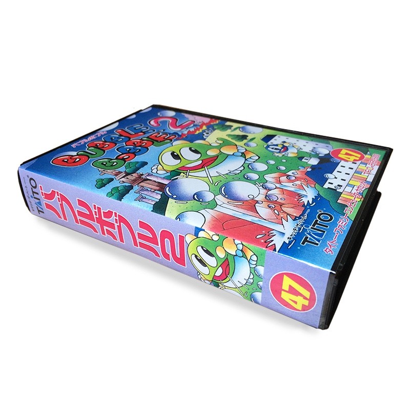 BUBBLE BOBBLE 2 - Empty plastic box Replacement spare case Famicom