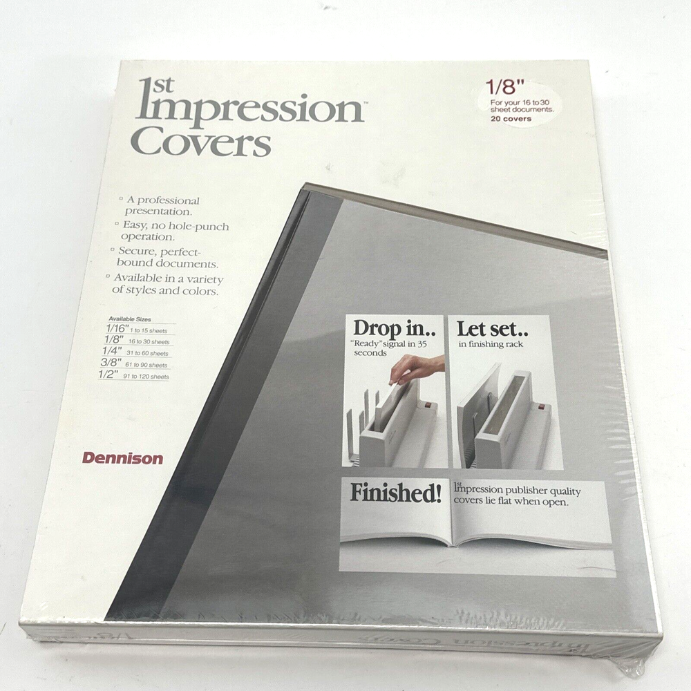 Avery 1st Impression 1/8" Capacity Covers Classic White, For 16-30 Sheets