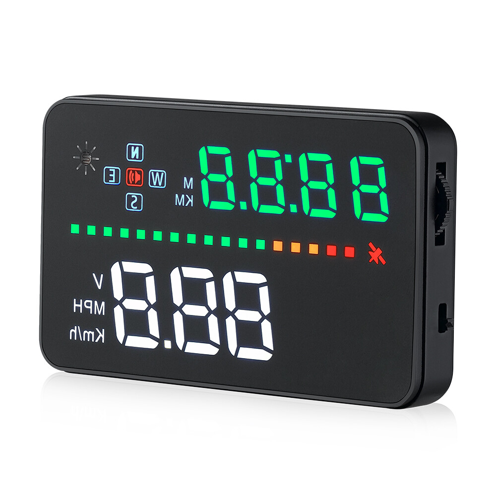 GPS HUD Head Up Display Digital Speedwarning Windshield Projector Speedometer A3