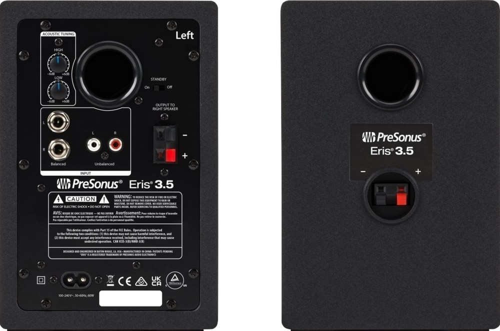 Arturia MiniFuse 1 Audio Interface Black with Studio Speakers and TRS Cables