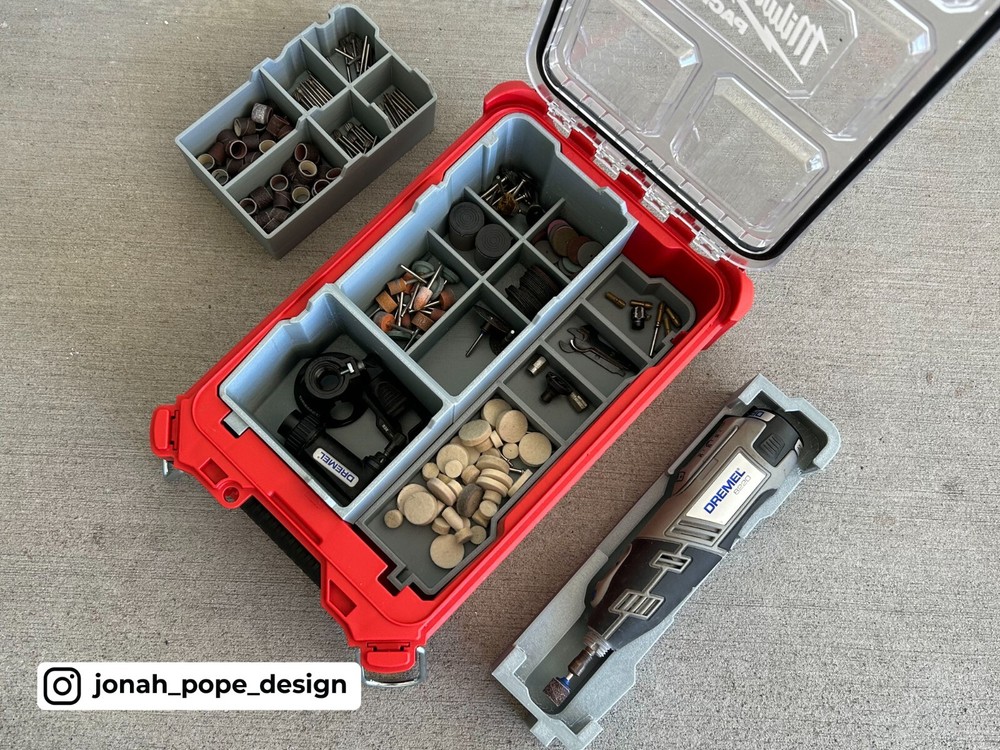 Milwaukee Packout Insert for DREMEL 8220 Rotary Tool (Insert Only)