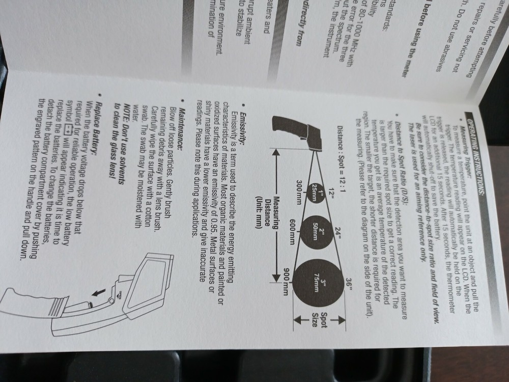 CORNWELL TOOLS MCL52224 INFRARED THERMOMETER
