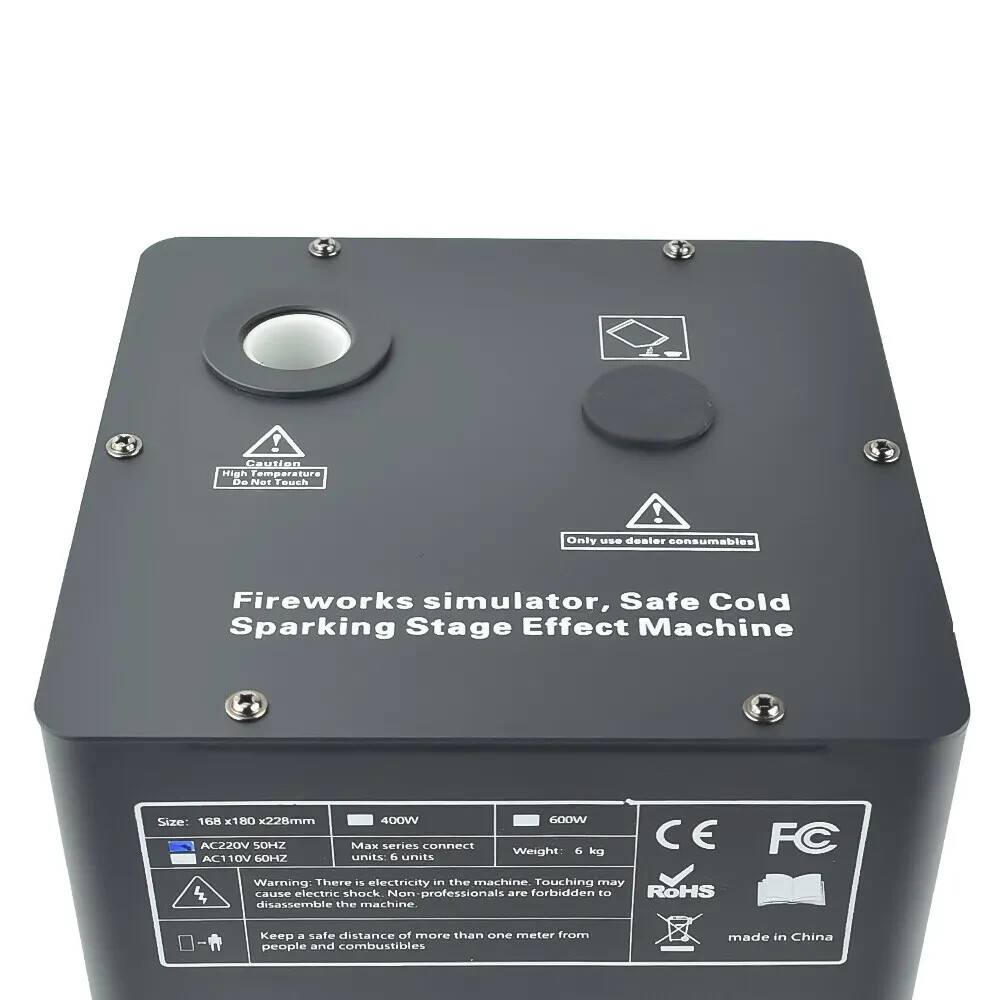 Saviour 2PCS 750W Large Cold Spark Machine Stage Effect DMX Firework With Case