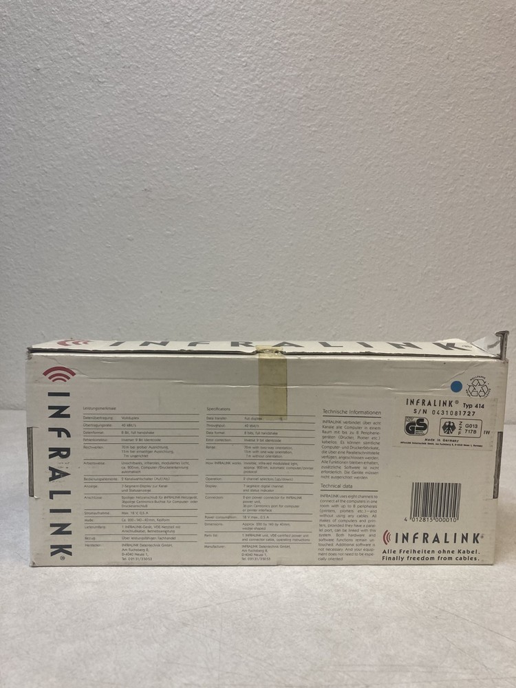 Infralink Infared Printer Comp