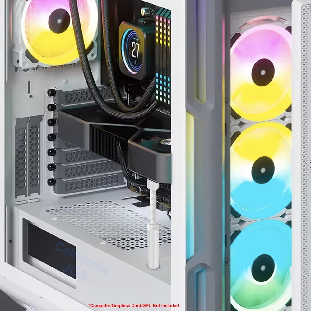GPU Support Bracket Graphics Card Brace Anti-Sag Holder Height Large, White