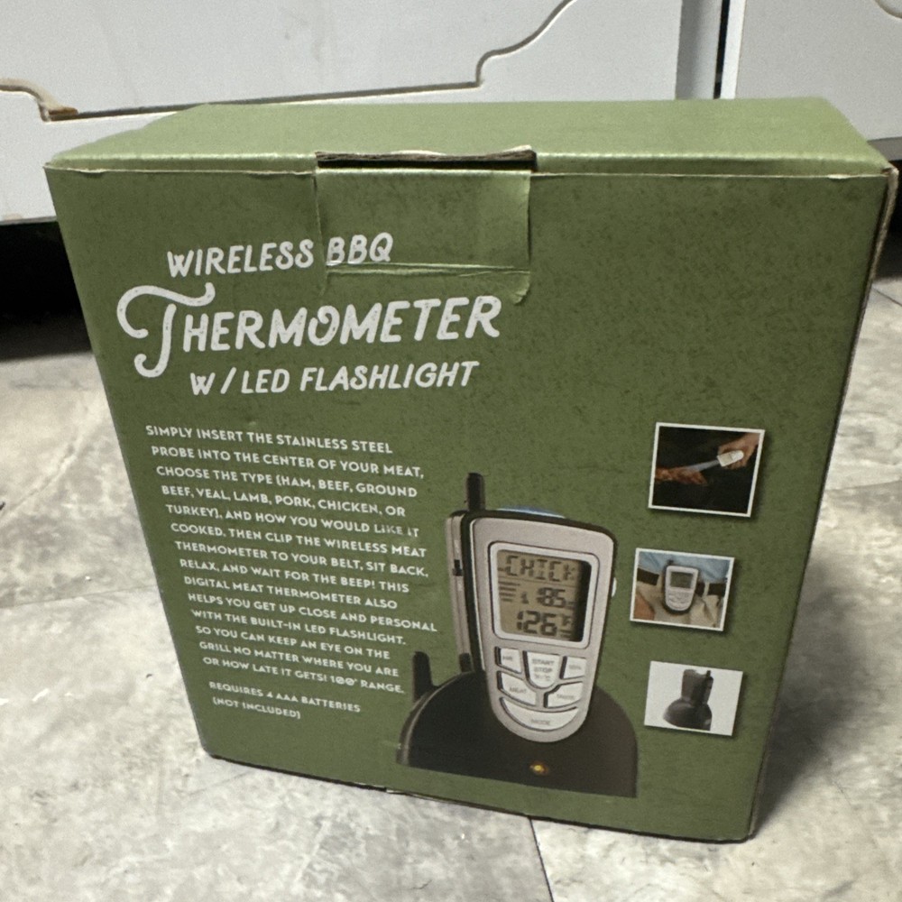 BERKSHIRE - Wireless BBQ Thermometer W/ LED Flashlight NIB